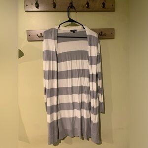 Grey & White Cardigan